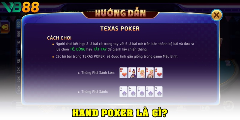 Hand Poker Là Gì? Giải Mã Các Thuật Ngữ Quan Trọng Trong Poker Hand poker là gì?